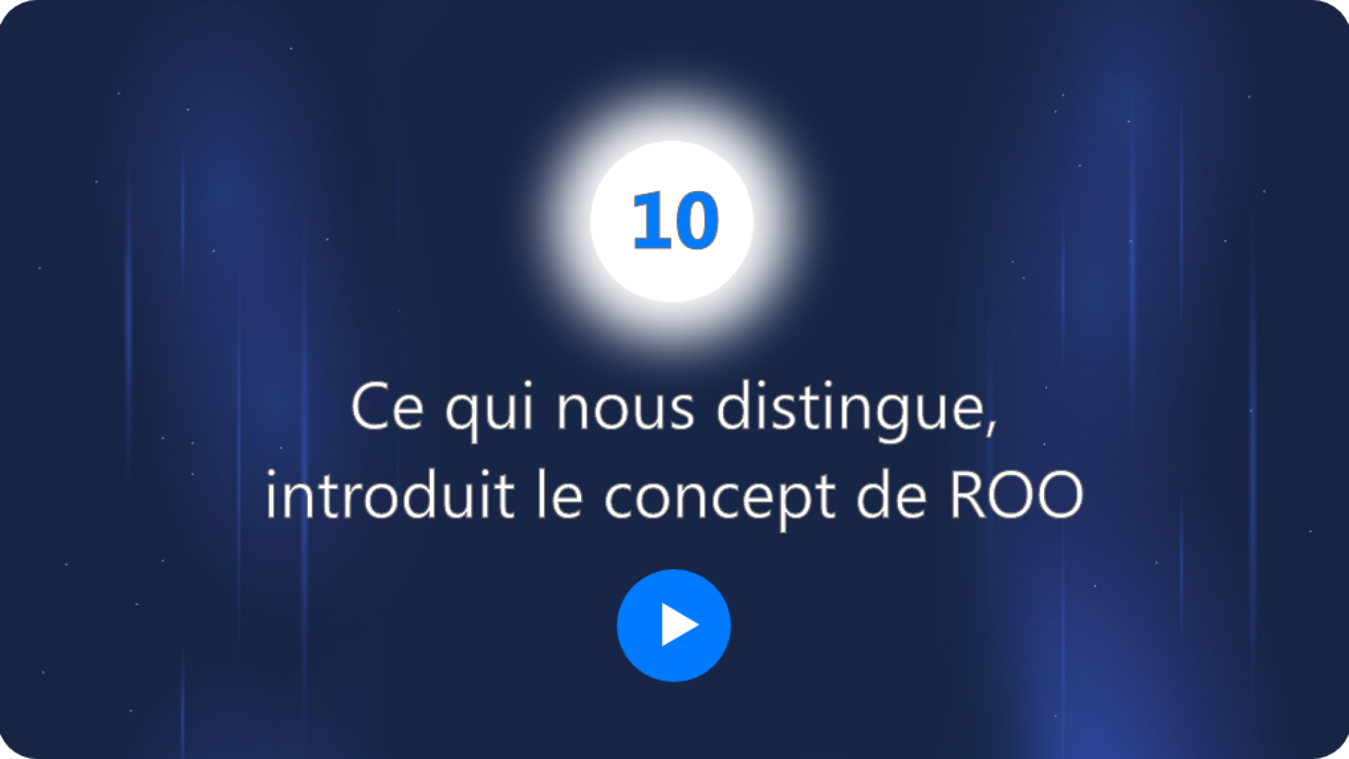 Ce qui nous distingue, introduit le concept de ROO